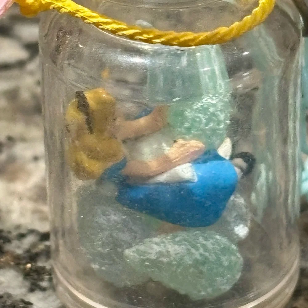 Miniature Alice in Wonderland Doll in Jar Necklace,